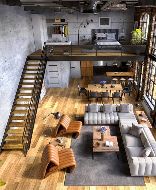 Bachelor pad or Industrial style loft apartment2_©freepik by laci_2010