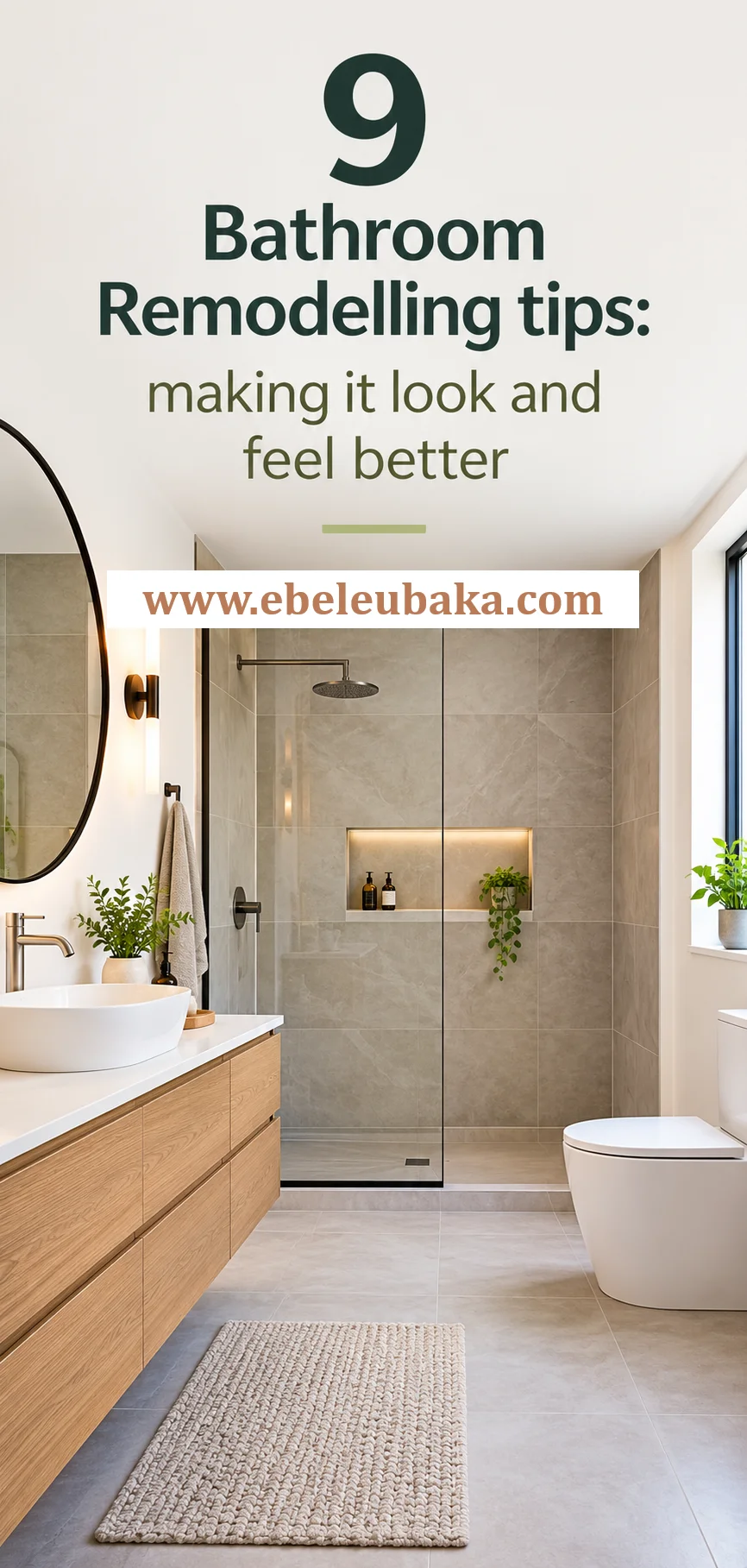 9 Bathroom Remodelling tips, making it look and feel better