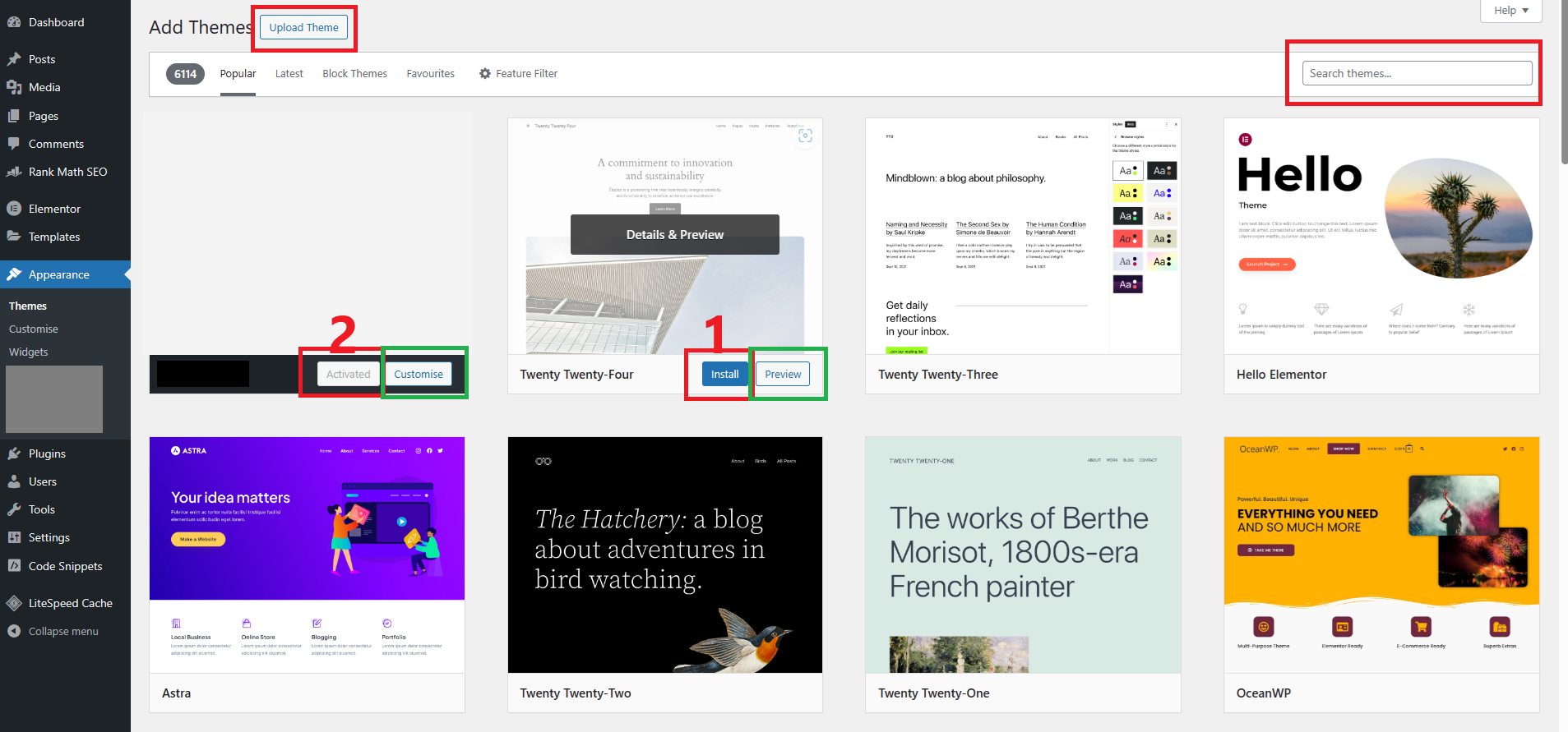 Install Your Blog Theme 3