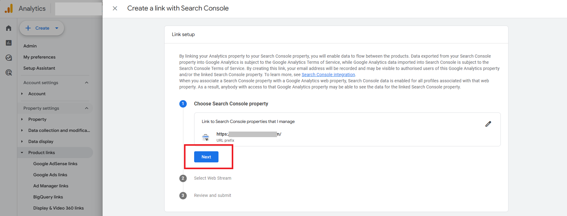 Link Google Search Console and Google Analytics 4