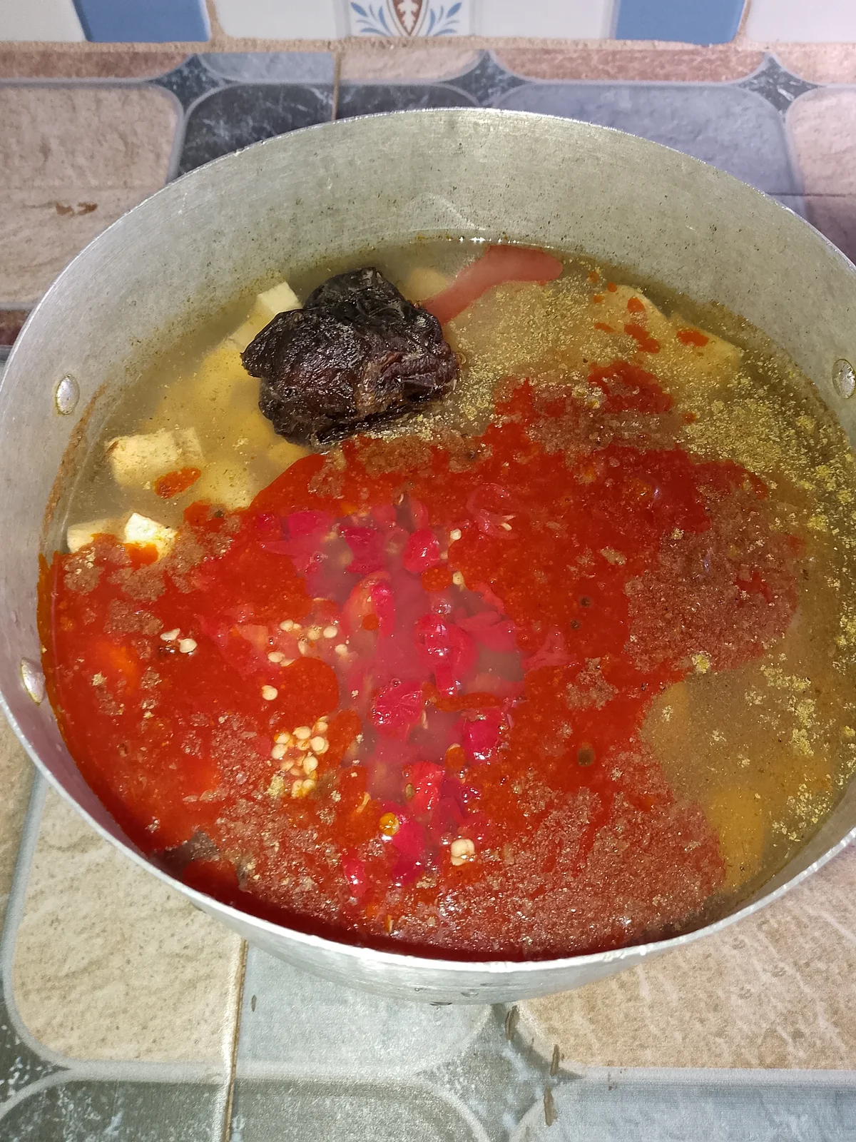 Plantain porridge and Ingredients 2