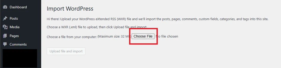 Reinstalling WordPress 5