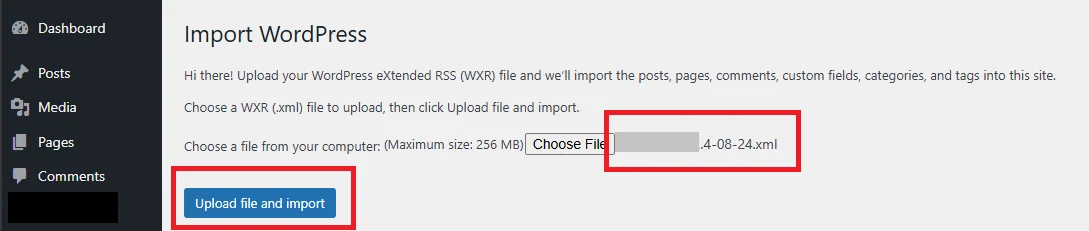Reinstalling WordPress 6