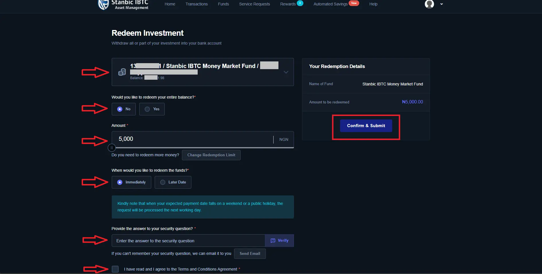 Screenshot from Stanbic 3