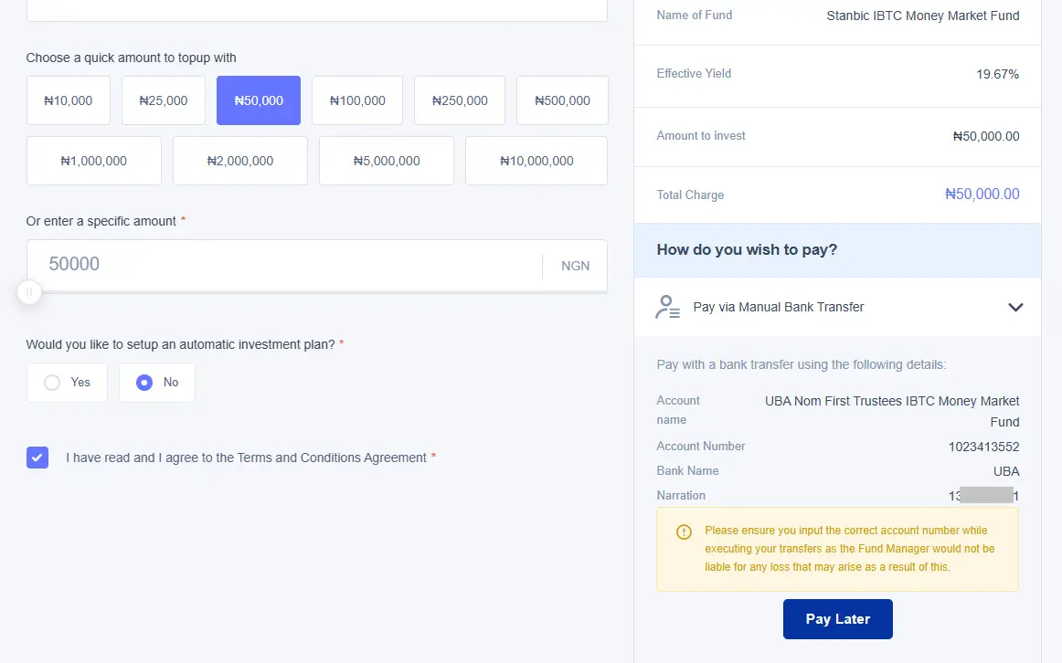 Stanbic Transfer account 2
